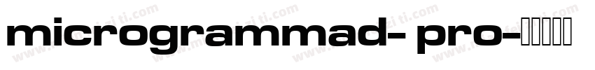 microgrammad- pro字体转换